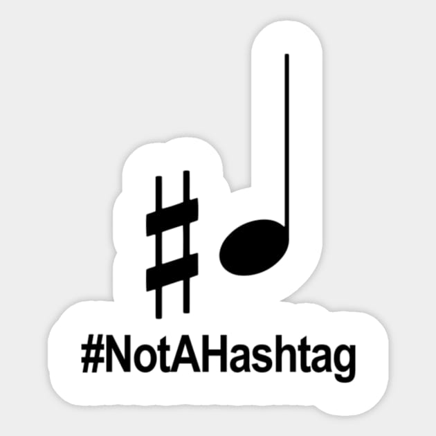 Not a Hashtag! Sticker by PianoCub